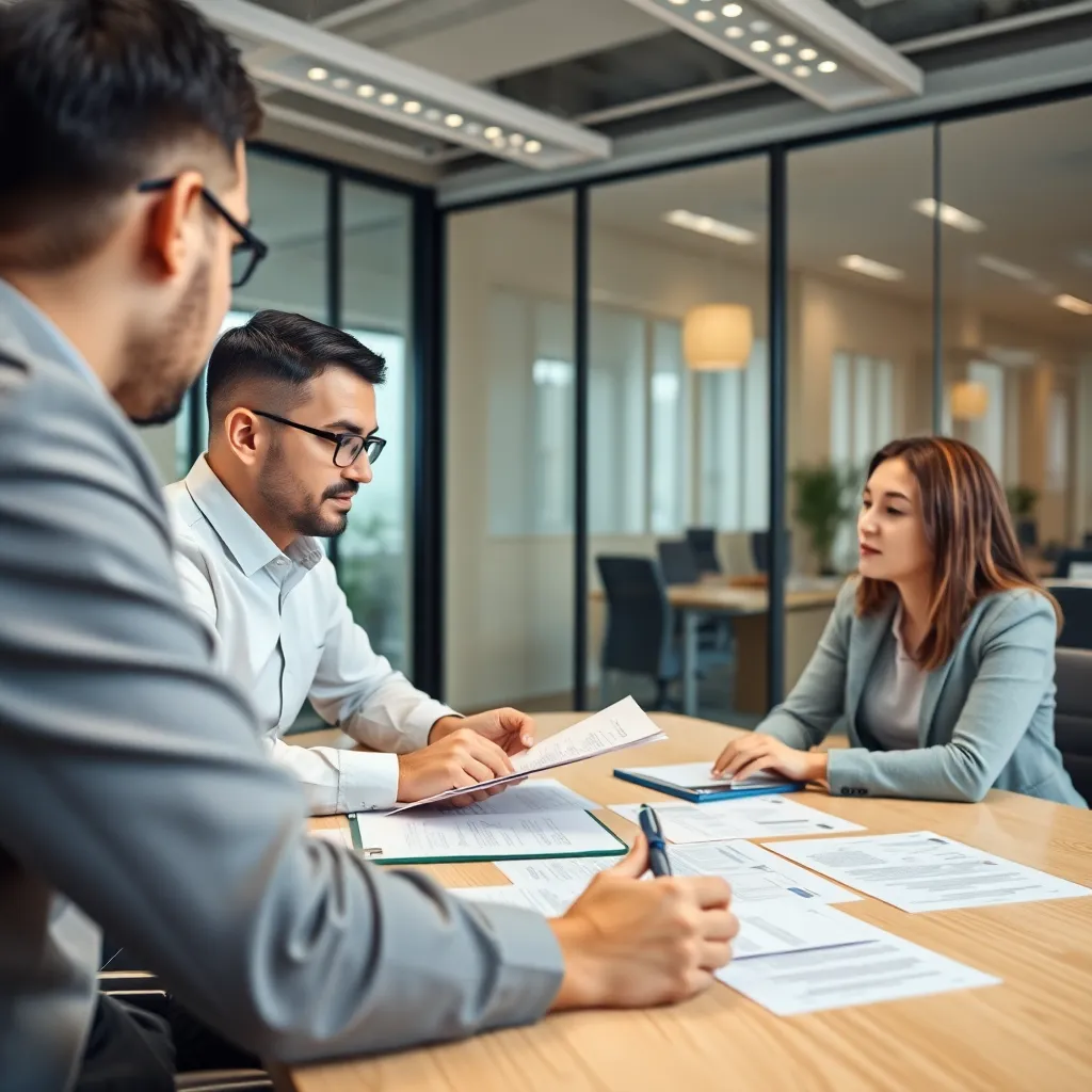 Предприниматели на консультации по субсидиям в центре обслуживания
